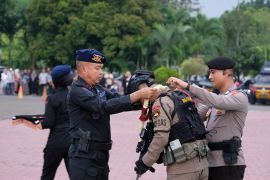Polda Banten sambut 98 personel Brimob purnatugas Operasi Amole Papua