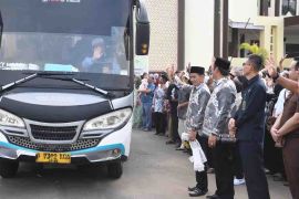 46 JCH Pulang Pisau diberangkatkan tergabung dalam kloter 6