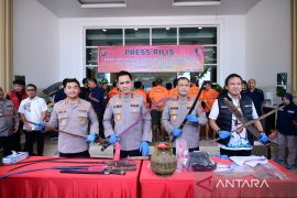 Polda Jambi tahan  32 tersangka pelaku premanisme