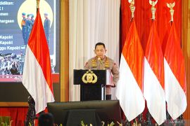 Kapolri instruksikan kawal program pemerintah dan tingkatkan kemampuan di Rakernis Baharkam-Korbrimob