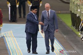 Presiden Prabowo Subianto terima kunjungan kenegaraan PM Australia Anthony Albanese