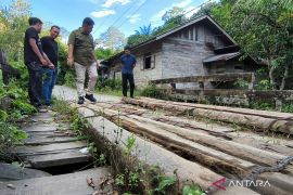 Bupati HST tinjau sejumlah jembatan rusak tindaklanjuti laporan masyarakat