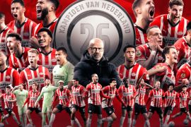 PSV juara Liga Belanda seusai hajar Sparta Rotterdam 3-1