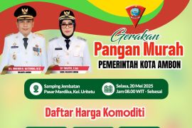 Dinas Pertanian dan Tanaman Pangan Ambon gelar gerakan pangan murah jaga stabilitas harga