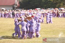 Ribuan murid TK/RA dan Paud se-Kota Solok ikuti tari massal