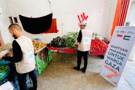 WIZ salurkan bantuan sayur kepada 70 keluarga di pengungsian Gaza Palestina