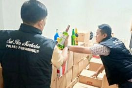 Polres Purwakarta sita ribuan botol minuman beralkohol berbagai merek dan jenis
