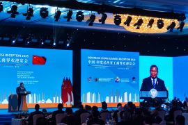 President Prabowo, China PM Li attend business reception