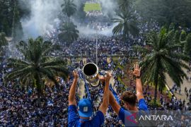 Perayaan Persib juara Liga 1