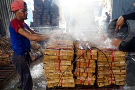 Produksi ikan asin di pesisir Teluk Prigi Trenggalek