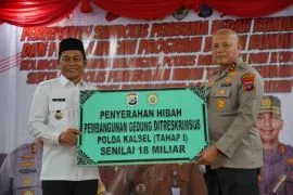 Pemkab Balangan hibahkan Rp18 miliar untuk pembangunan gedung Polda Kalsel