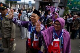 Calon jemaah haji asal Kota Bogor sukacita menuju Tanah Suci