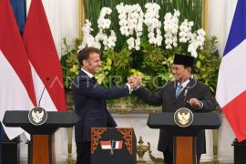 Presiden Prabowo menerima kunjungan Presiden Prancis Emmanuel Macron