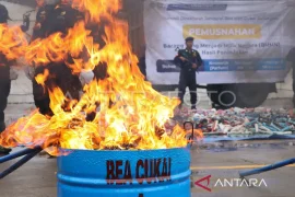 DJBC Sulbagsel menyita 7,51 juta batang rokok ilegal