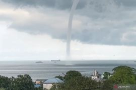 BMKG identifikasi pusaran air di Teluk Balikpapan sebagai waterspout