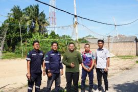 PT Timah renovasi lapangan voli tingkatkan kualitas hidup warga Bangka Selatan