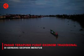 Feature - Pasar Terapung pusat ekonomi tradisional di Gerbang Geopark Meratus Bagian 1