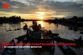 Feature - Pasar Terapung pusat ekonomi tradisional di Gerbang Geopark Meratus Bagian 3
