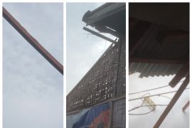 Angin puting beliung rusak 60 rumah warga Desa Sidomulyo Langkat