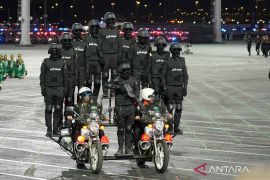 Jelang puncak haji, Arab Saudi gelar pasukan pengamanan haji di Padang Arafah