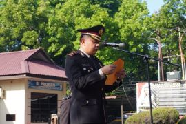 Wakapolres Langkat pimpin upacara hari lahir Pancasila