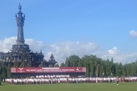Pejabat, BUMN/BUMD, tokoh desa adat di Bali upacara Hari Pancasila