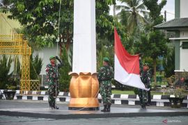 Korem 133/NW gelar upacara peringatan Hari Lahir Pancasila