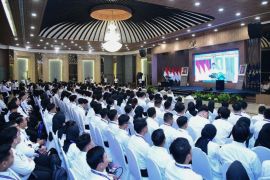 Wamenkum sambut CPNS Kementerian Hukum Tahun Anggaran 2024