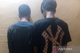 Polsek Airgegas ringkus dua petani pencuri buah sawit