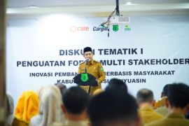 Wabup Muba Rohman buka diskusi "Perkuat Kolaborasi Multipihak untuk Pembangunan Berkelanjutan"