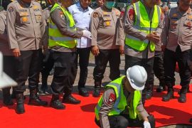 Kapolda Babel letakkan batu pertama pembangunan barak Ditpolairud