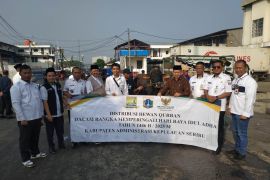 Pemkab Pulau Seribu distribusikan 35 hewan kurban ke sebelas pulau