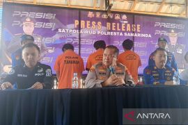 Polres Samarinda ringkus pengancam bersenjata tajam  di Sungai Mahakam