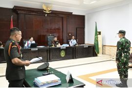 Prajurit TNI AL bunuh jurnalis dituntut penjara seumur hidup