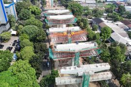 Proyek pembangunan LRT Jakarta Fase 1B capai 54,14 persen