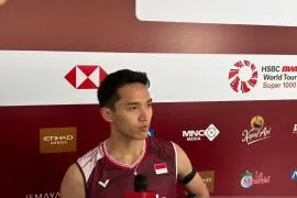 Jonatan Christie kandas di babak 16 besar Indonesia Open 2025