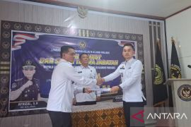 Serah terima jabatan kepala Lapas Kelas III Alahan Panjang