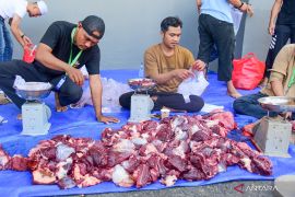 PT Angkasa Pura Bandara Balikpapan serahkan tiga ekor sapi kepada warga sekitar