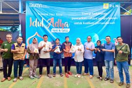 PLN Babel bagikan 1.000 lebih paket daging qurban dalam momen Idul Adha 1446 H