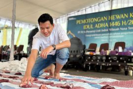 PLN UIW NTB salurkan daging kurban, energi keikhlasan untuk persaudaraan