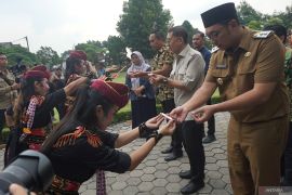 Kunjungan Menteri Kebudayaan di Museum Majapahit Mojokerto