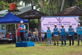 PLN UID Lampung gelar apel siaga kelistrikan dukung sukses WSL Krui Pro 2025