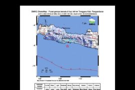 Gempa hari ini M 5.0 guncang Pangandaran