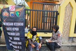 Polresta Banjarmasin layani kesehatan gratis bagi ojek daring