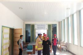Ruang Media Center di gedung utama DPR Aceh terbakar