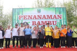 Sebanyak 1.310 ASN tanam bambu serentak di Eco Bamboo Park Magetan