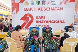 Polda PBD gelar donor darah berkontribusi penuhi kebutuhan