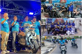 STSJ Yamaha selenggarakan Rolling City bersama pengguna Gear 125 di Banjarmasin