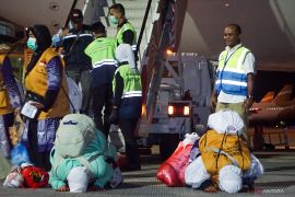 Kloter pertama haji Balikpapan tiba di Bandara SAMS Sepinggan