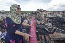 Bantuan untuk korban kebakaran di Jambi